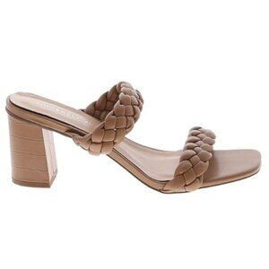 Sincerely Jules Onyx Braided Heeled Sandal Brown